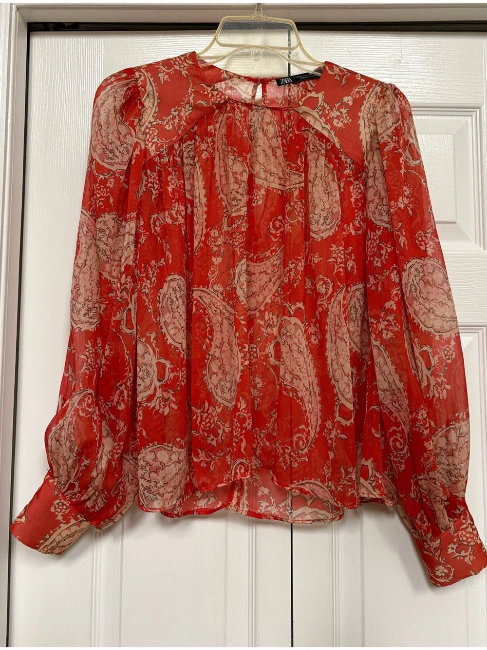 Zara sheer paisley